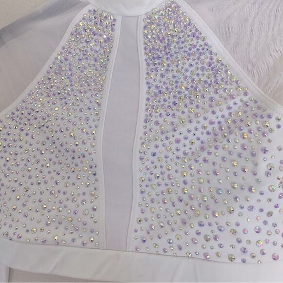 Weissman solo custom dance costume 2 piece Illusion Mesh
14616 LC-large child - Picture 4 of 13